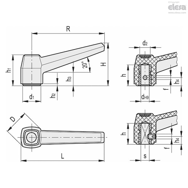 Cylindrical Or Square Hole, MF.40 N-5x5